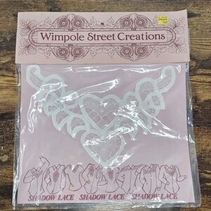 Vtg Shadow Lace Applique 90s Clothing Victorian Fairycore Cottagecore Whimsical